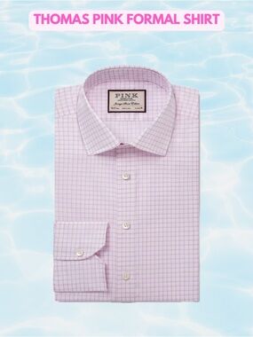 NWT Thomas Pink TALORED FIT FORMAL SHIRT